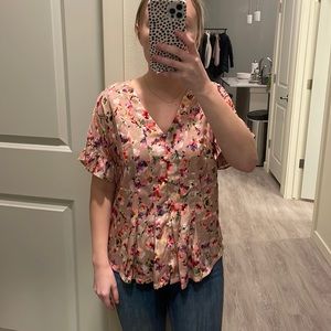 Dolan XS multicolored floral top